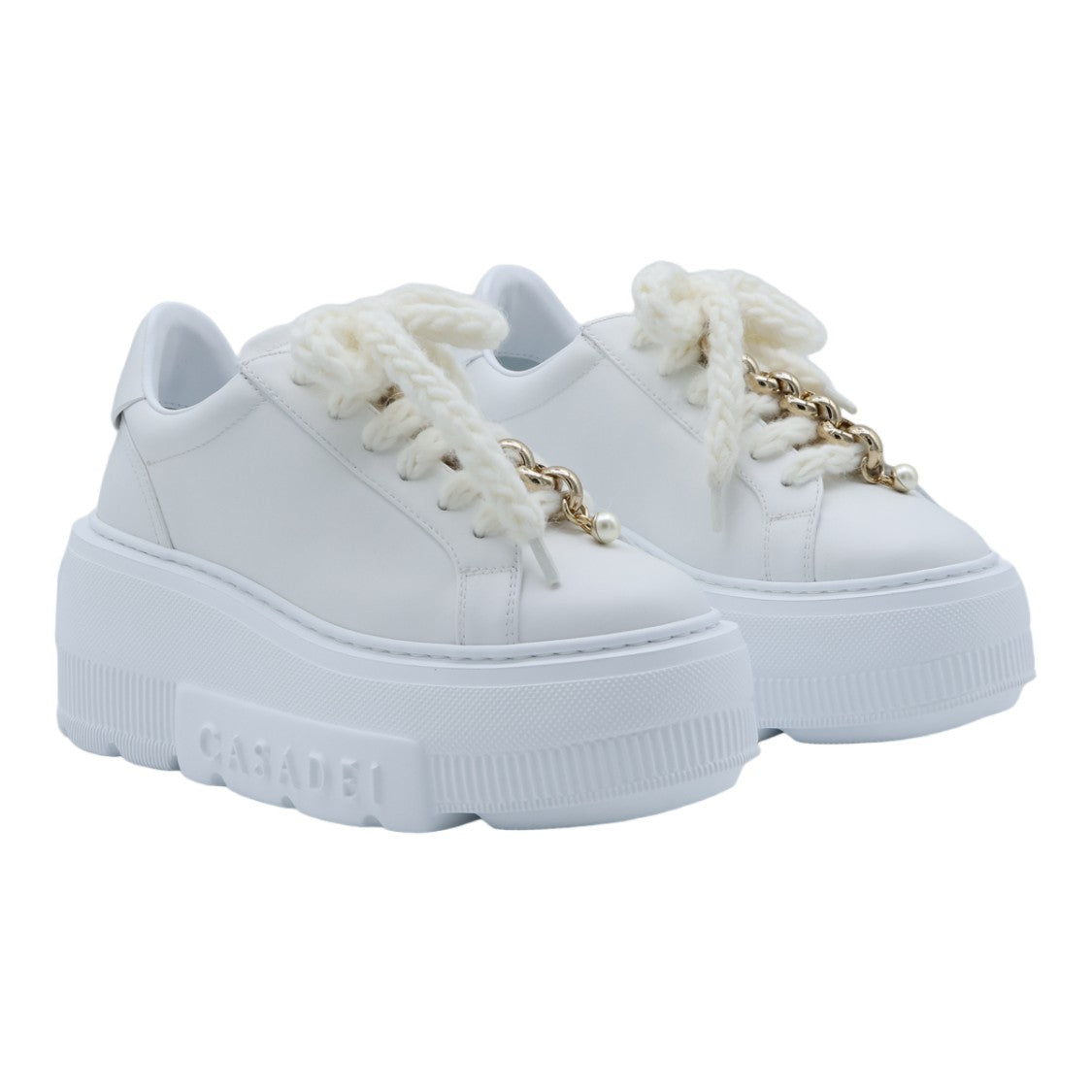Casadei Platform Sneakers With Embossed Branding