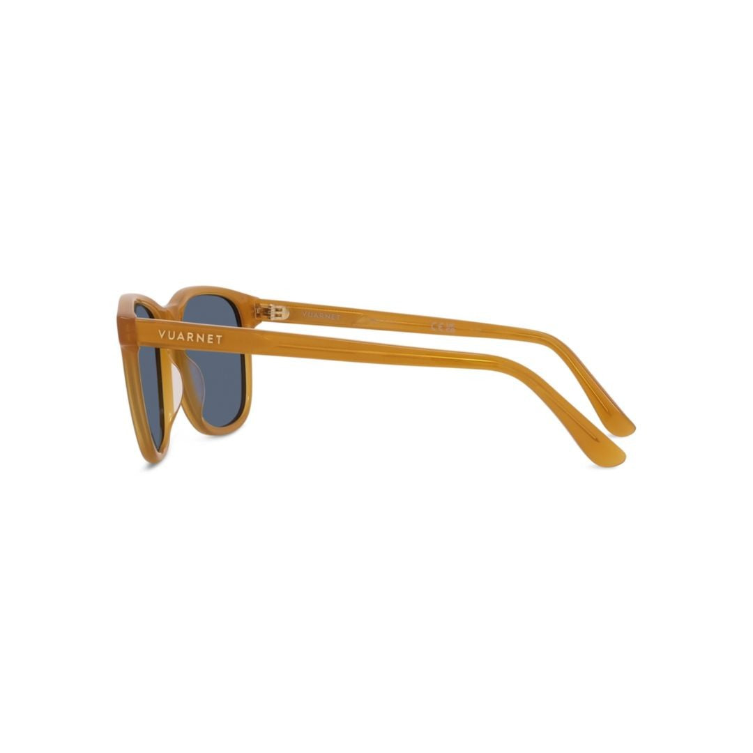 Vuarnet Vu40012i Classic Square Frame Sunglasses In Warm Amber