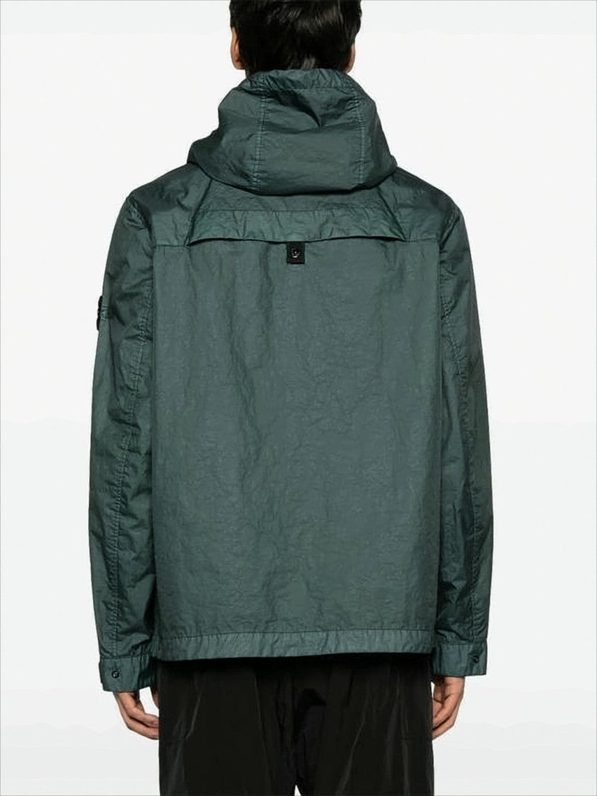 Stone Island Matte Finish Lightweight Jacket With Hood