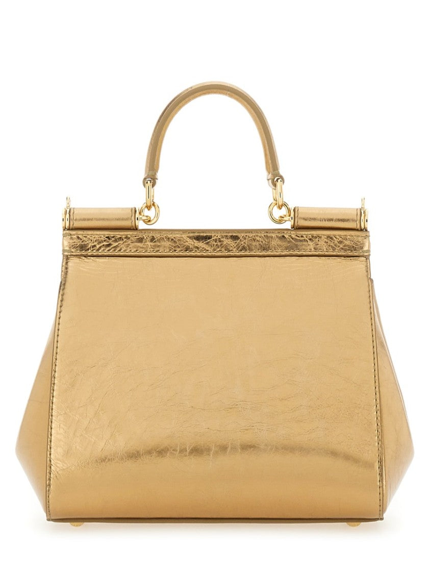 Dolce & Gabbana "Sicily" Leather Shoulder Bag