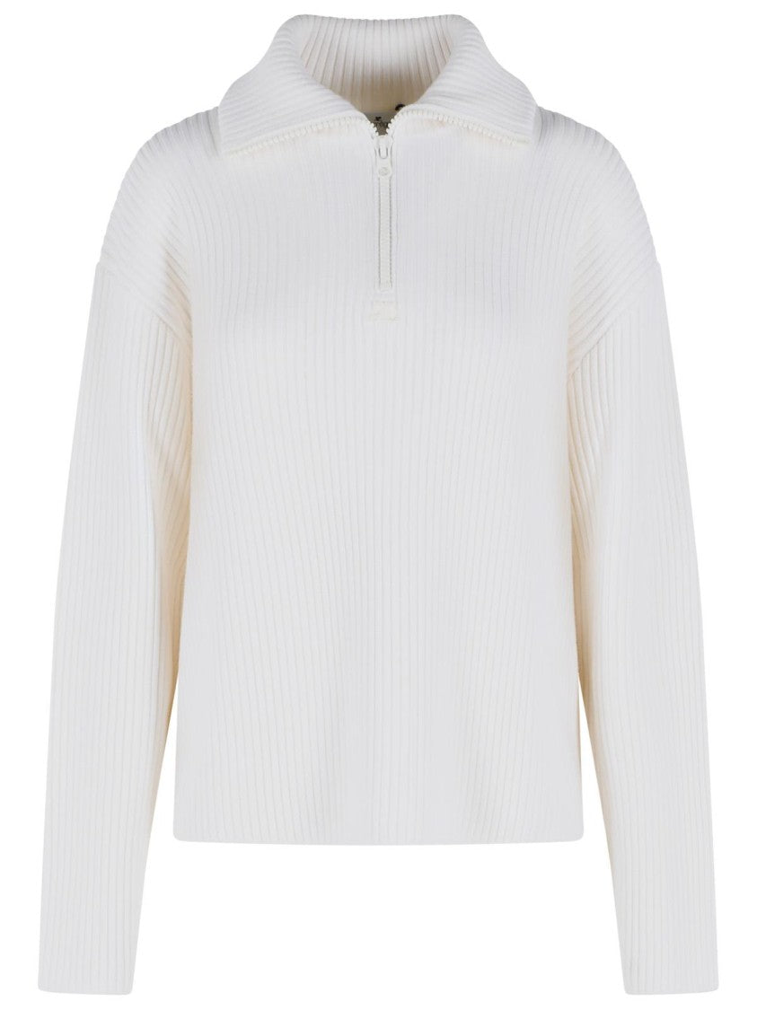 Courrèges White Merino Wool Sweater
