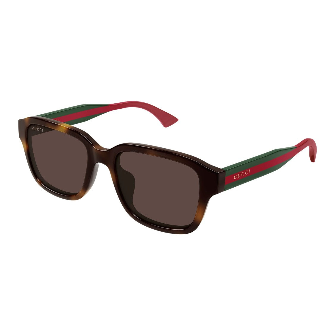 Gucci Gg2120sa Rectangular Tortoiseshell Sunglasses