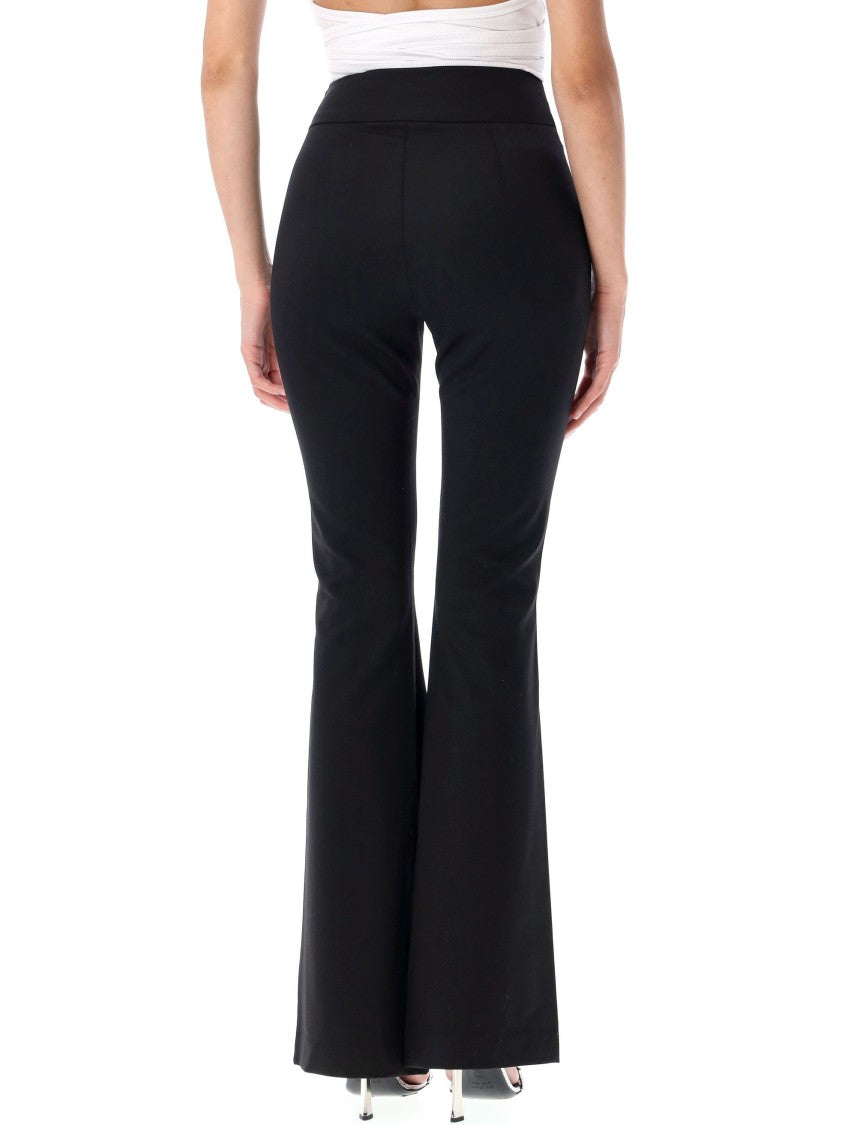 Diesel P-Erseus High-Waisted Flared Black Pants