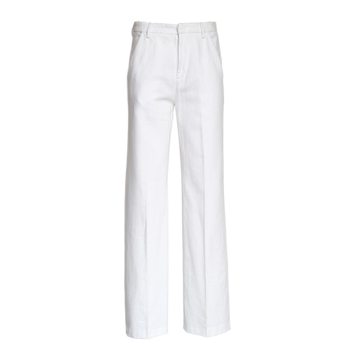 Dondup Reina Wide-Leg Cotton Casual Pants