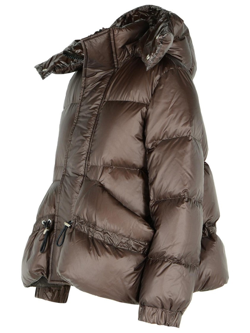 Sacai Brown Nylon Down Jacket