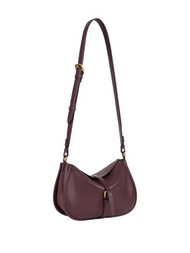 Etro Burgundy Leather Shoulder Bag