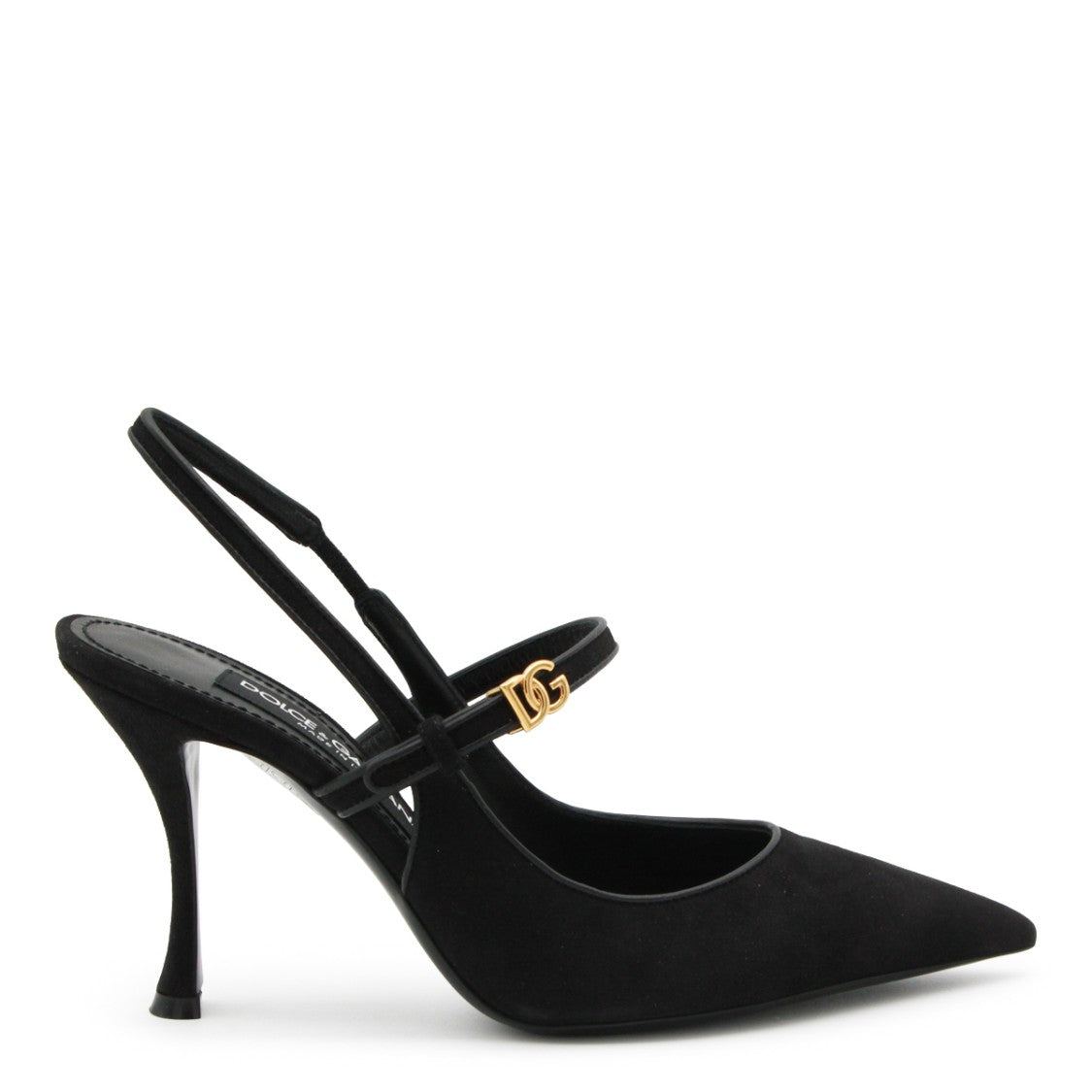 Dolce & Gabbana Black Leather Stiletto Pumps