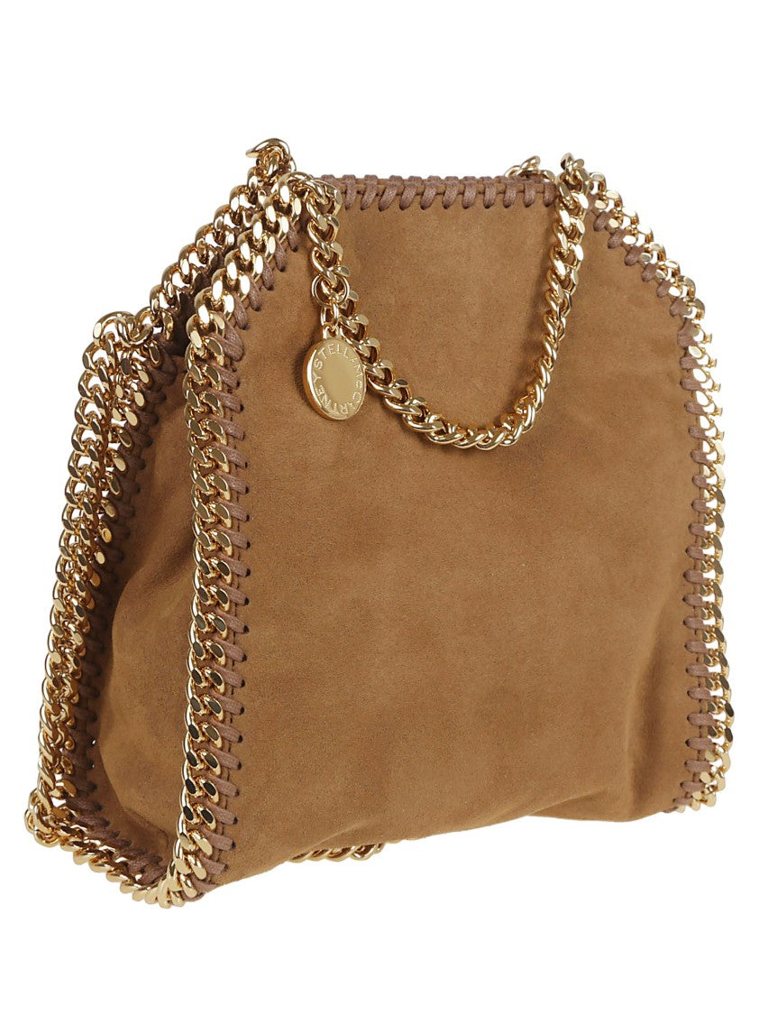 Stella Mccartney Tiny Tote With Diamond Chain Trim