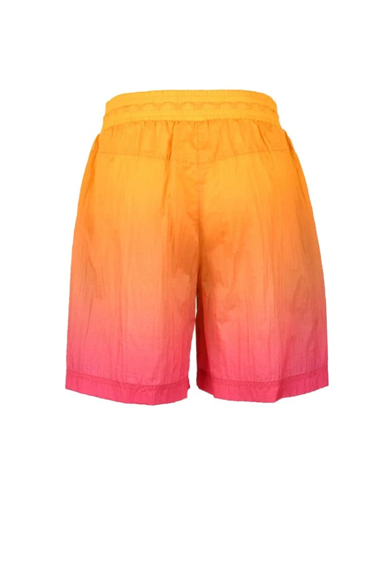 Patrizia Pepe Nylon Bermuda Shorts - Orange/Pink