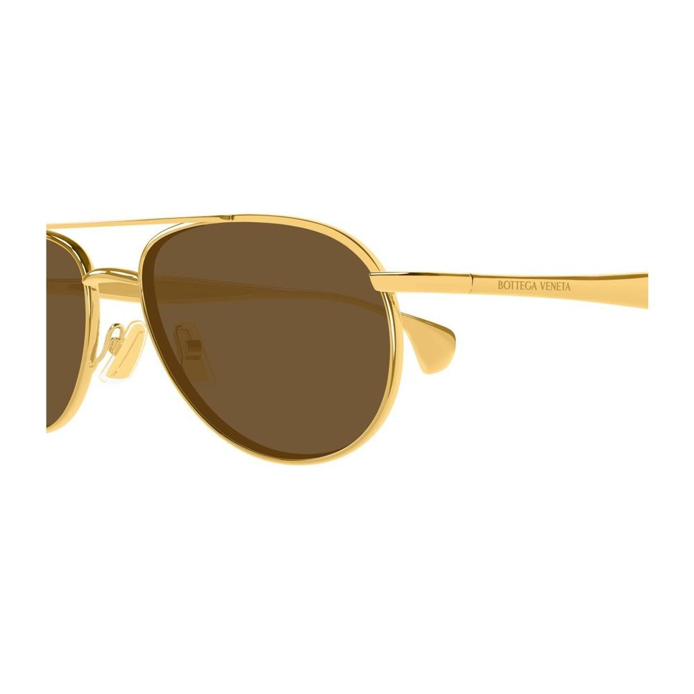 Bottega Veneta Bv1419s Linea Signature Icons Refined Aviator Sunglasses