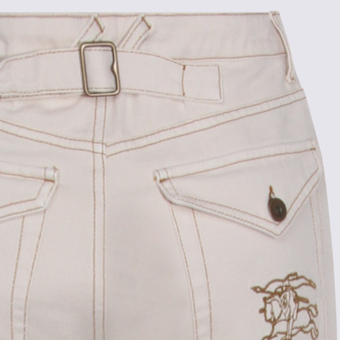 Burberry Straight-Cut White Denim Jeans
