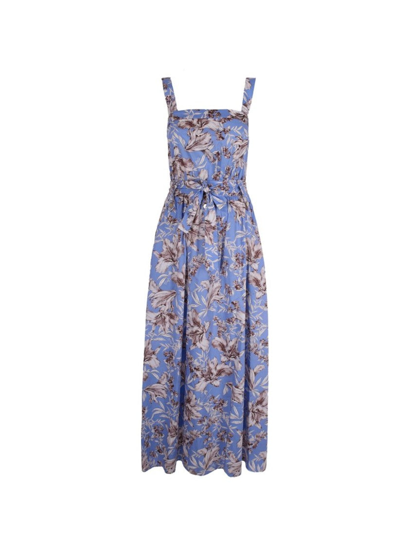 Liu Jo Blue Floral Print Sleeveless Day Dress