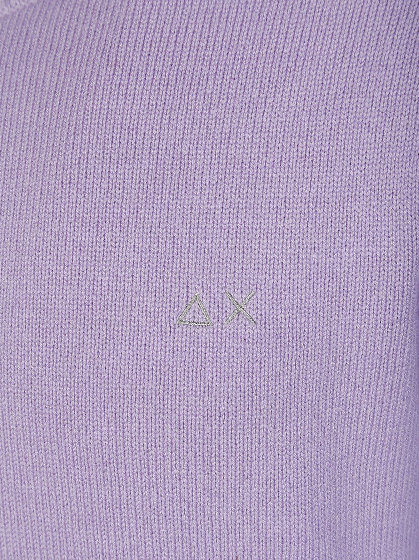 Sun 68 Classic Crew Neck Sweater With Logo Detail