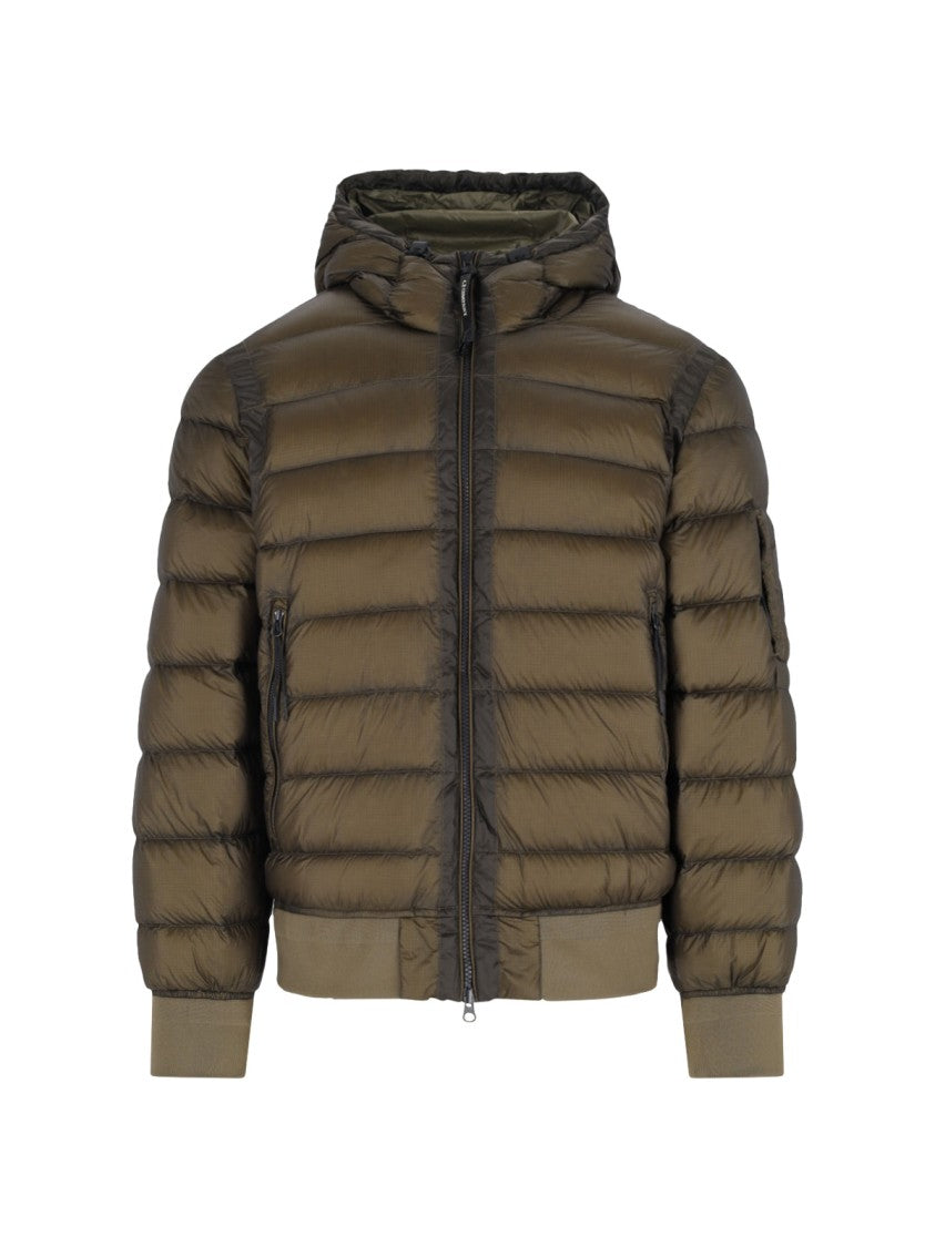 C.P. Company Logo Padded Down Jacket – Green