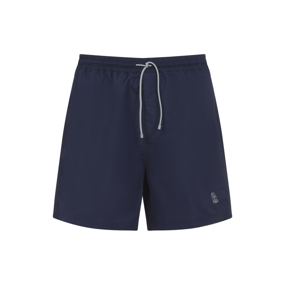 Brunello Cucinelli Dark Navy Shorts With Contrasting Drawstring