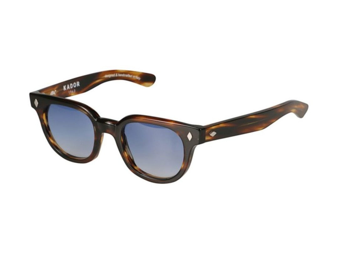 Kador Orbit Gradient Blue Round Tortoiseshell Sunglasses