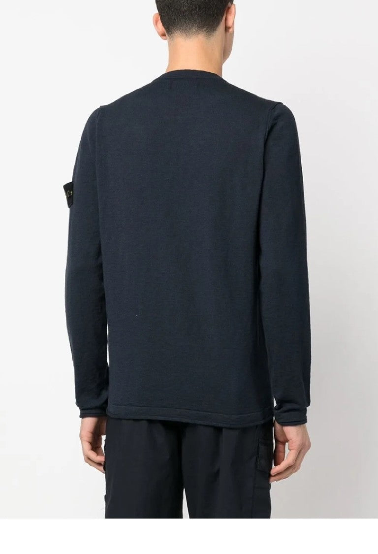 Stone Island Relaxed-Fit Long-Sleeved Top With Crew Neckline