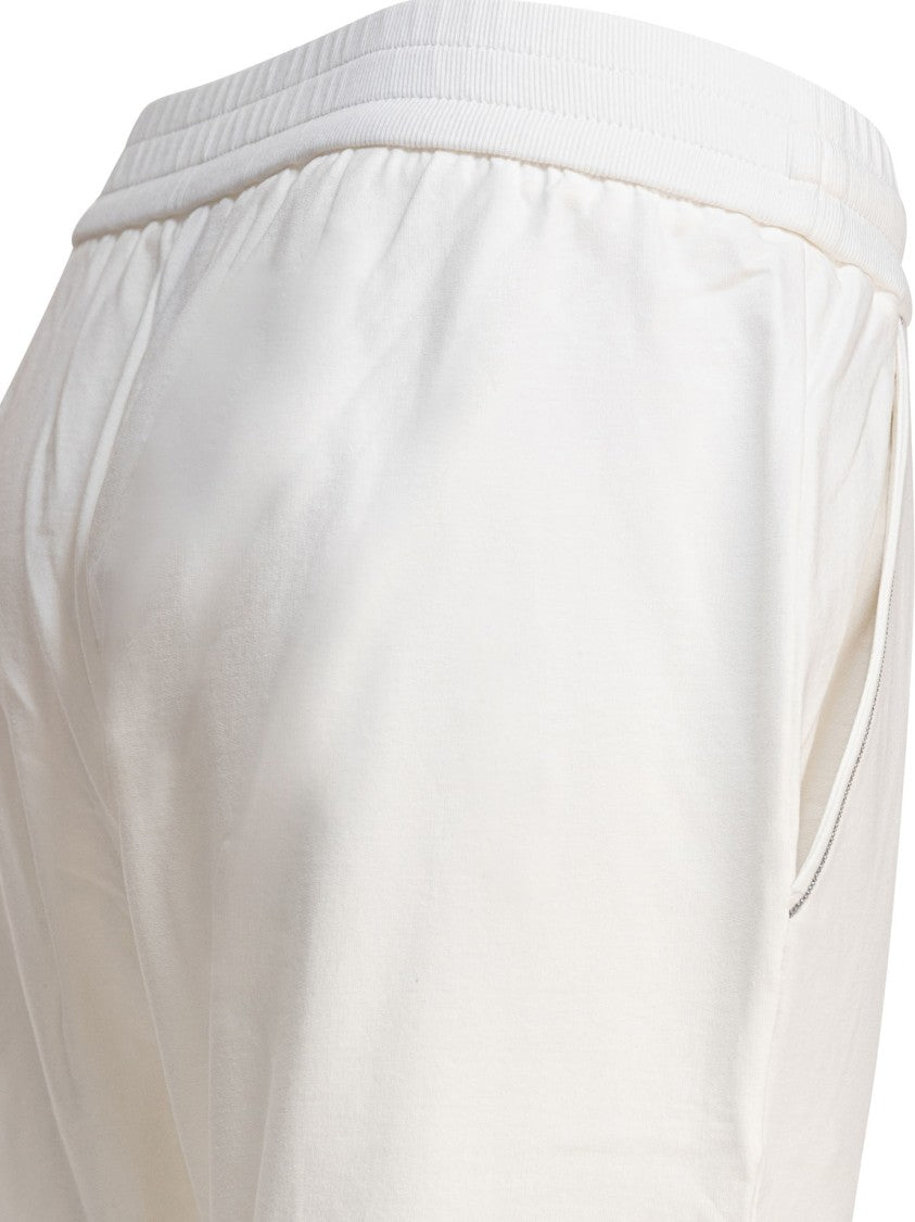 Brunello Cucinelli Tailored White Trousers