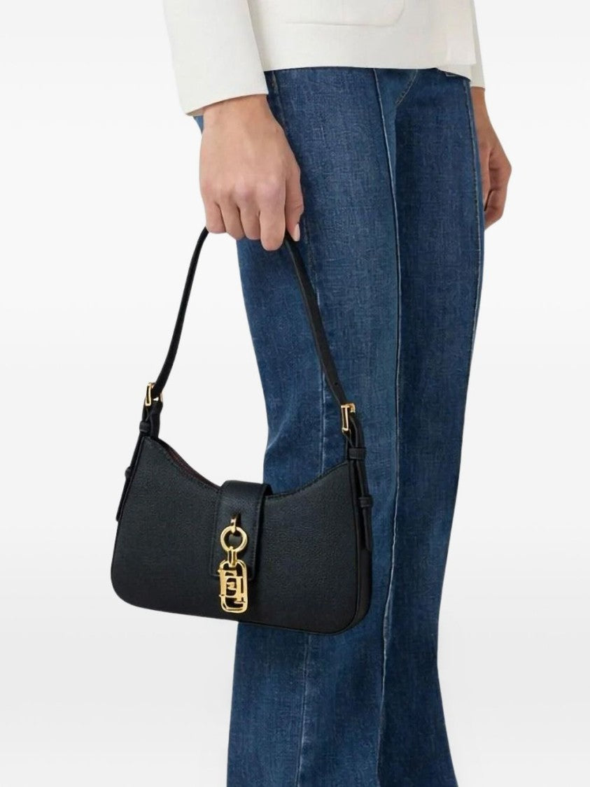 Elisabetta Franchi Small Shoulder Bag With Gold-Tone Clasp