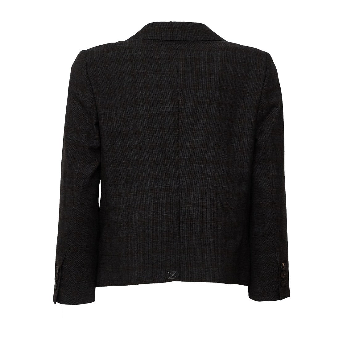 Dries Van Noten Bamis Abstract Check Wool Single-Breasted Blazer