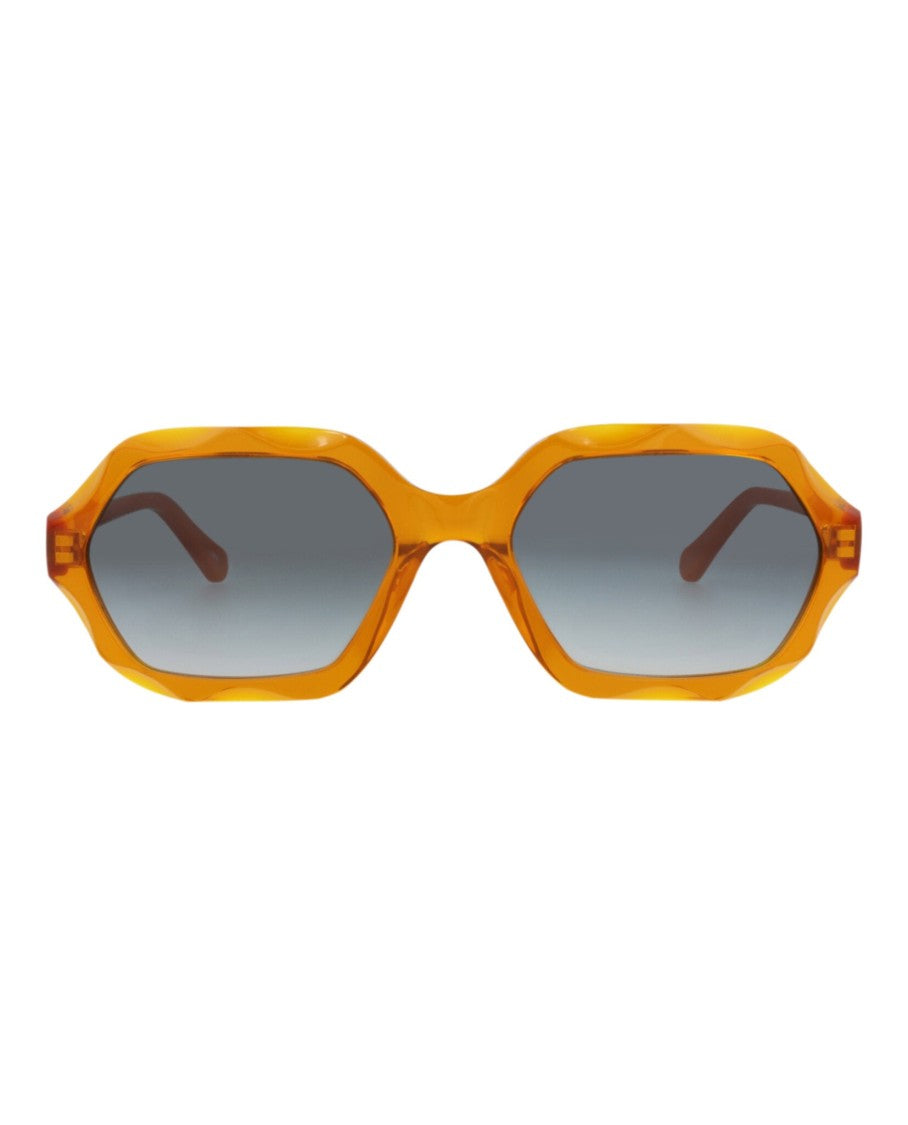 Chloé Square-Frame Recycled Acetate Sunglasses With Tortoiseshell Pattern