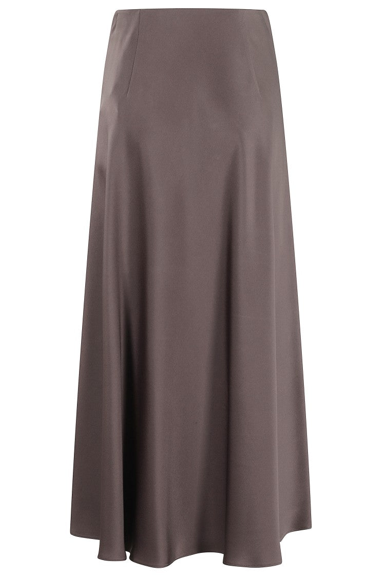 Herno Dark Chocolate Midi Skirt