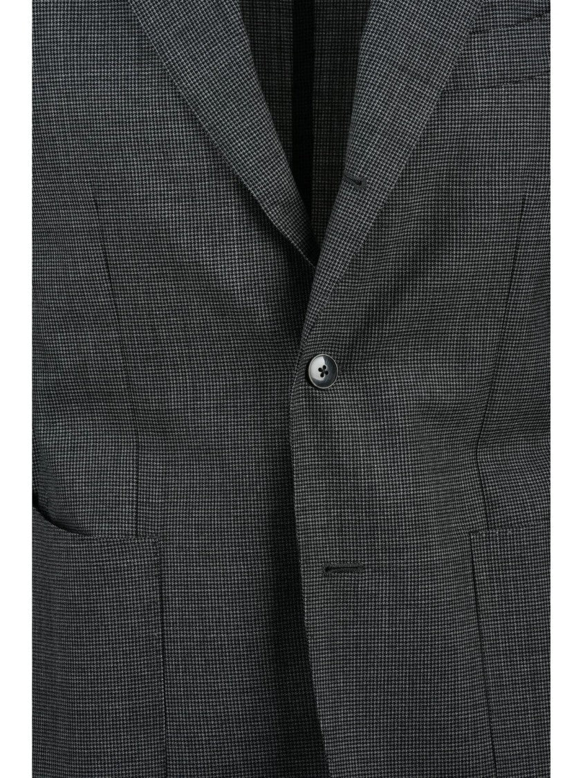 L.B.M. 1911 Grey Wool Rounded Jacket