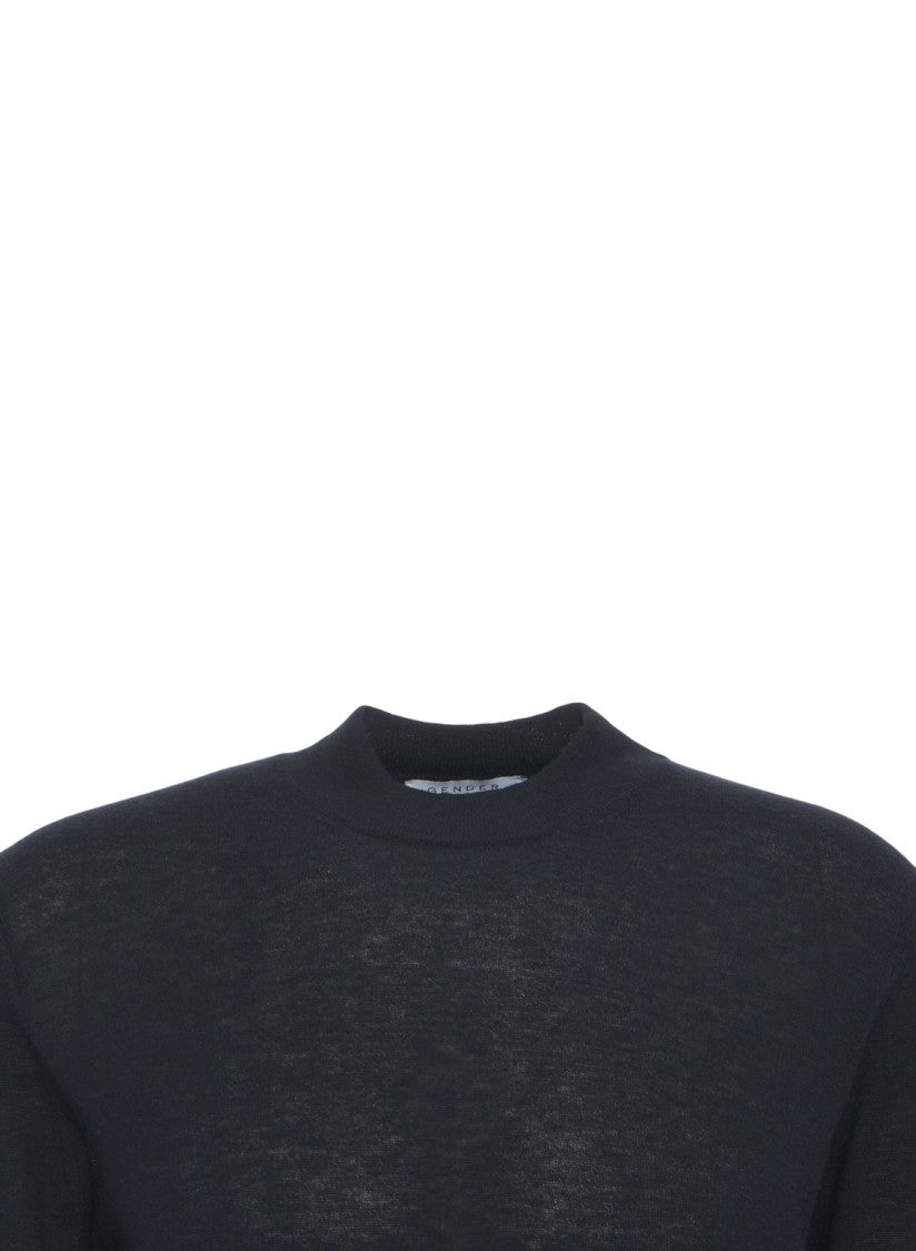 Gender Refined Knit Turtleneck Sweater With Slim Fit