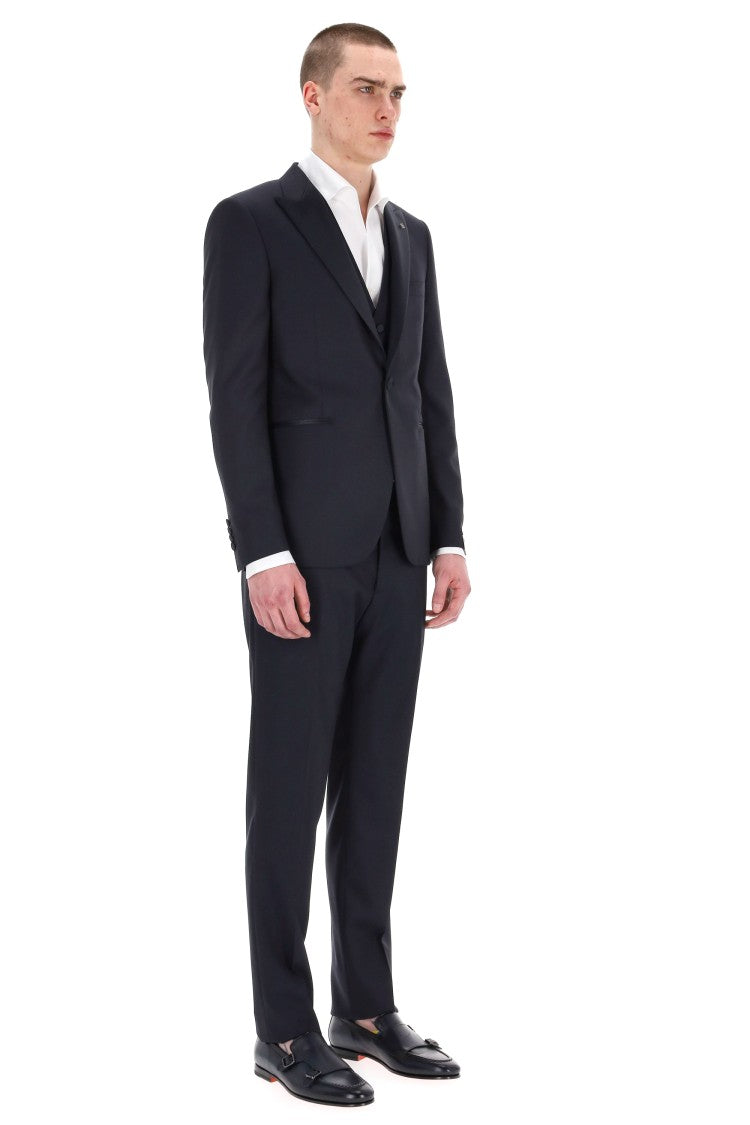 Tagliatore Bruce Line Smoking Jacket With Wool-Silk Vest