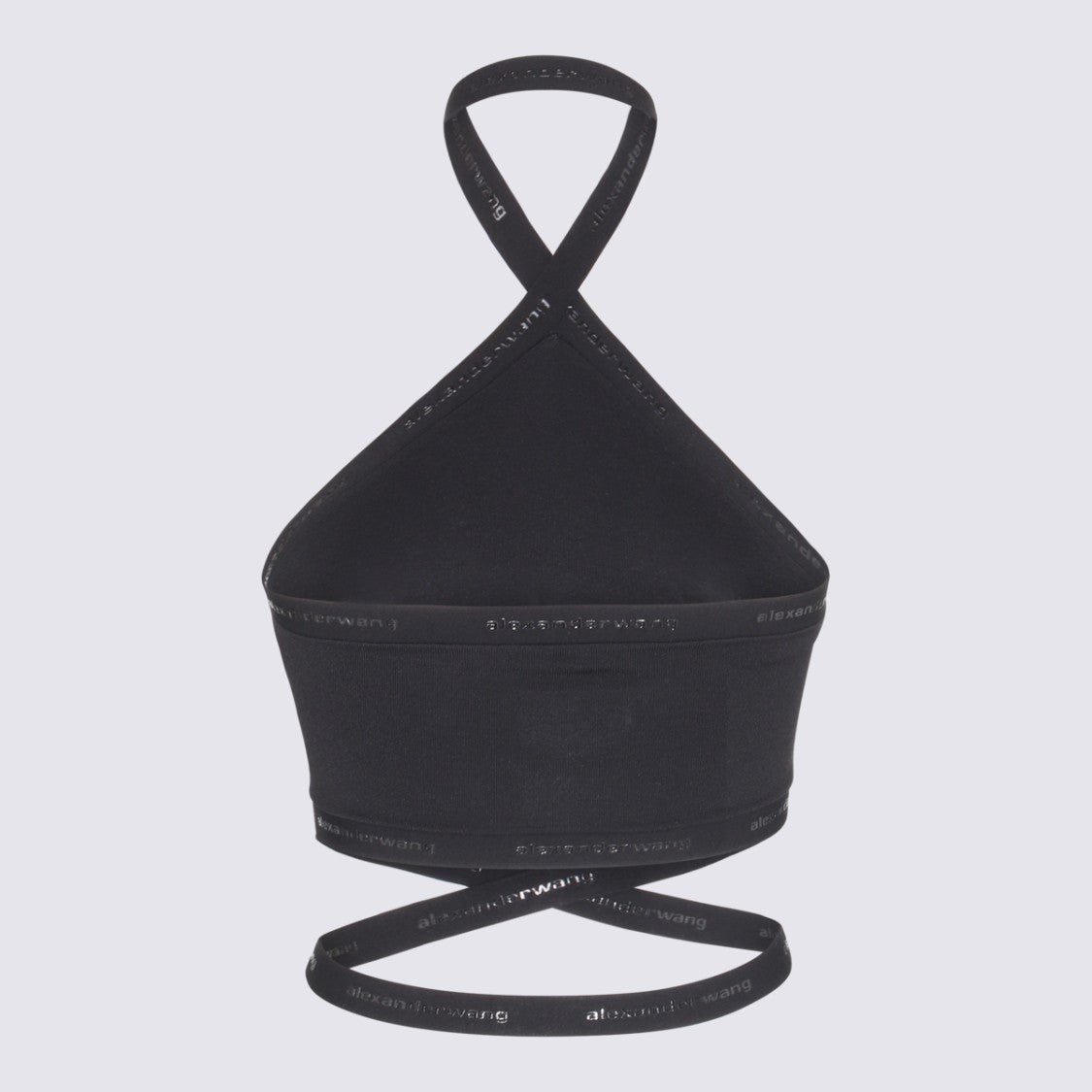 Alexander Wang Halter Neck Crop Top With Waist-Wrapping Straps