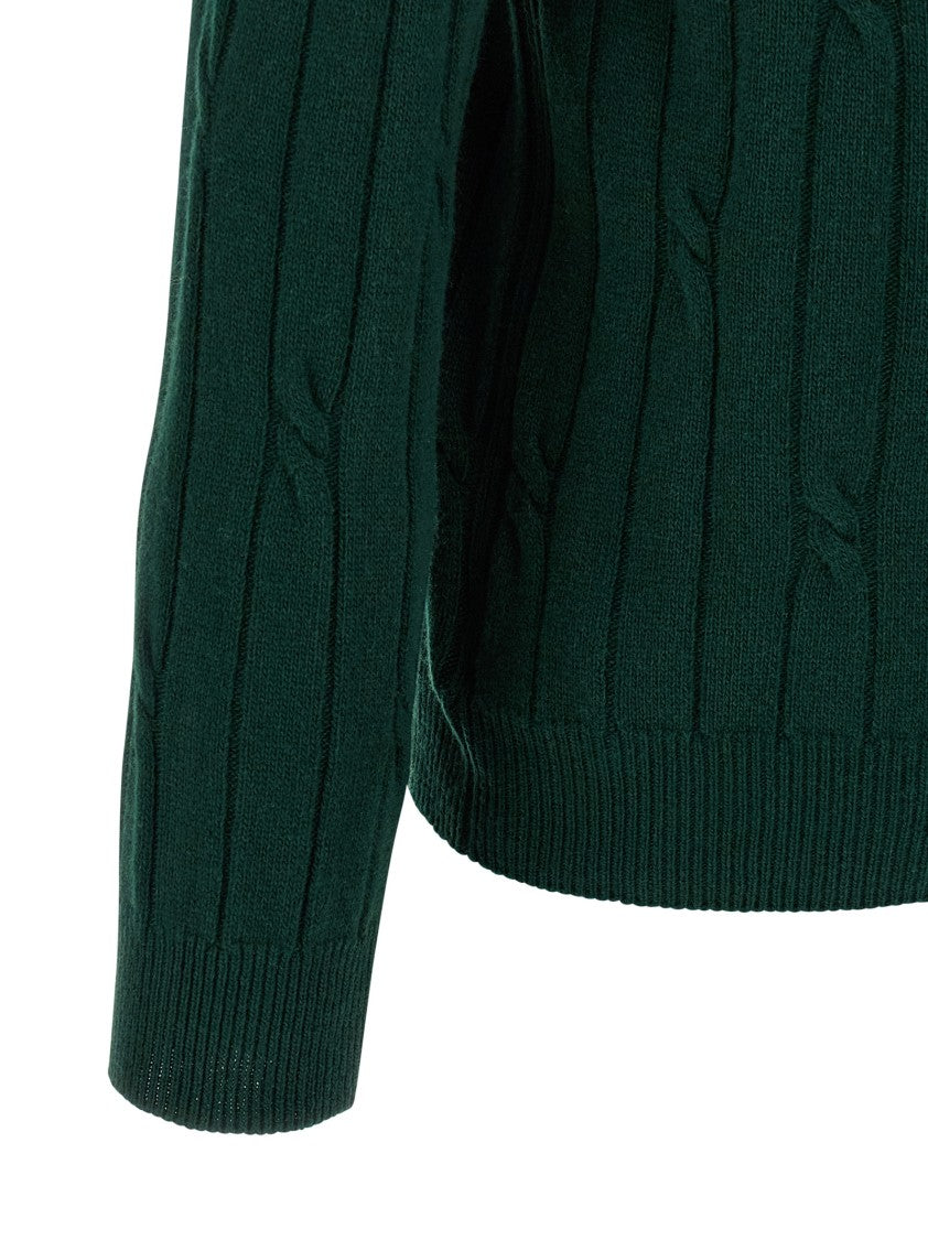 Zanone Braided Wool Polo Shirt