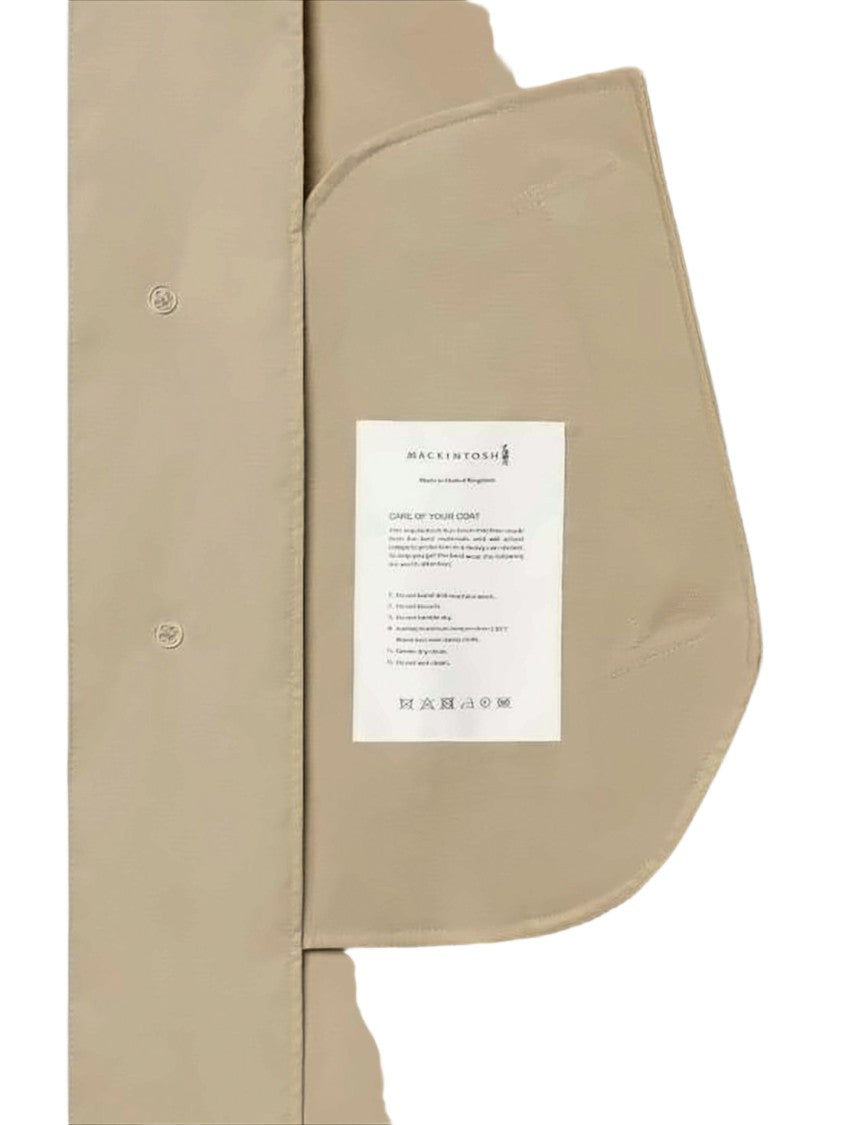 Mackintosh Single-Breasted Cotton Mackintosh Coat With Design
