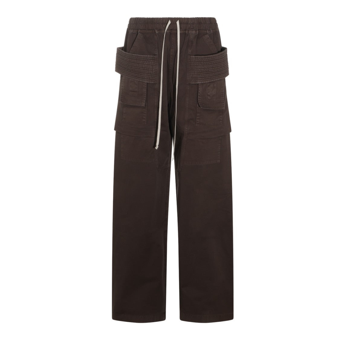 Drkshdw By Rick Owens Quilted Panel Relaxed Straight-Leg Pants