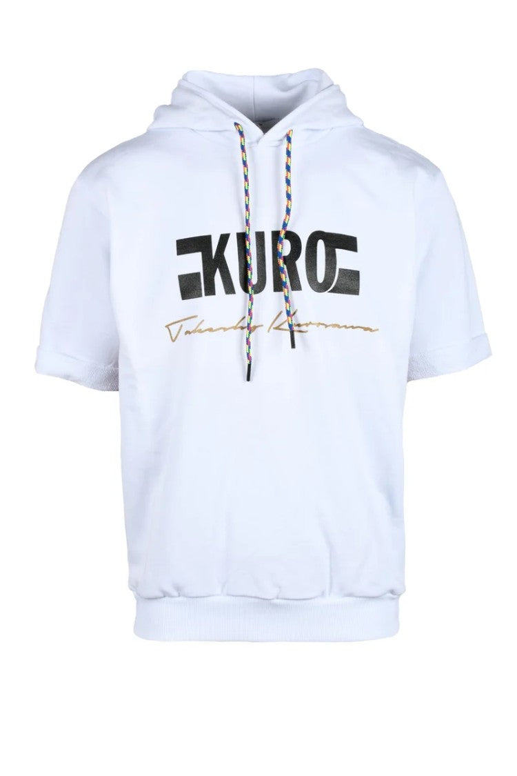 Takeshy Kurosawa White Hooded Linen-Blend Sweatshirt