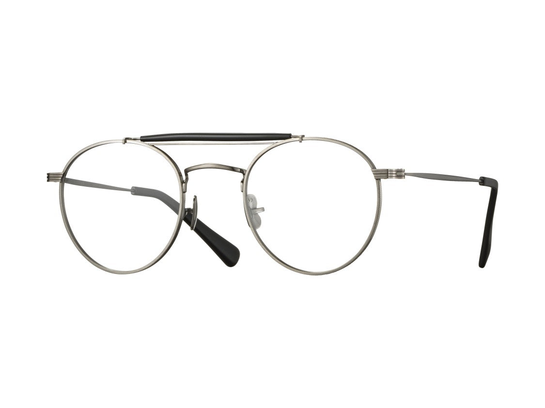 Eyevan Track Rx Metal Double Bridge Round Eyeglasses