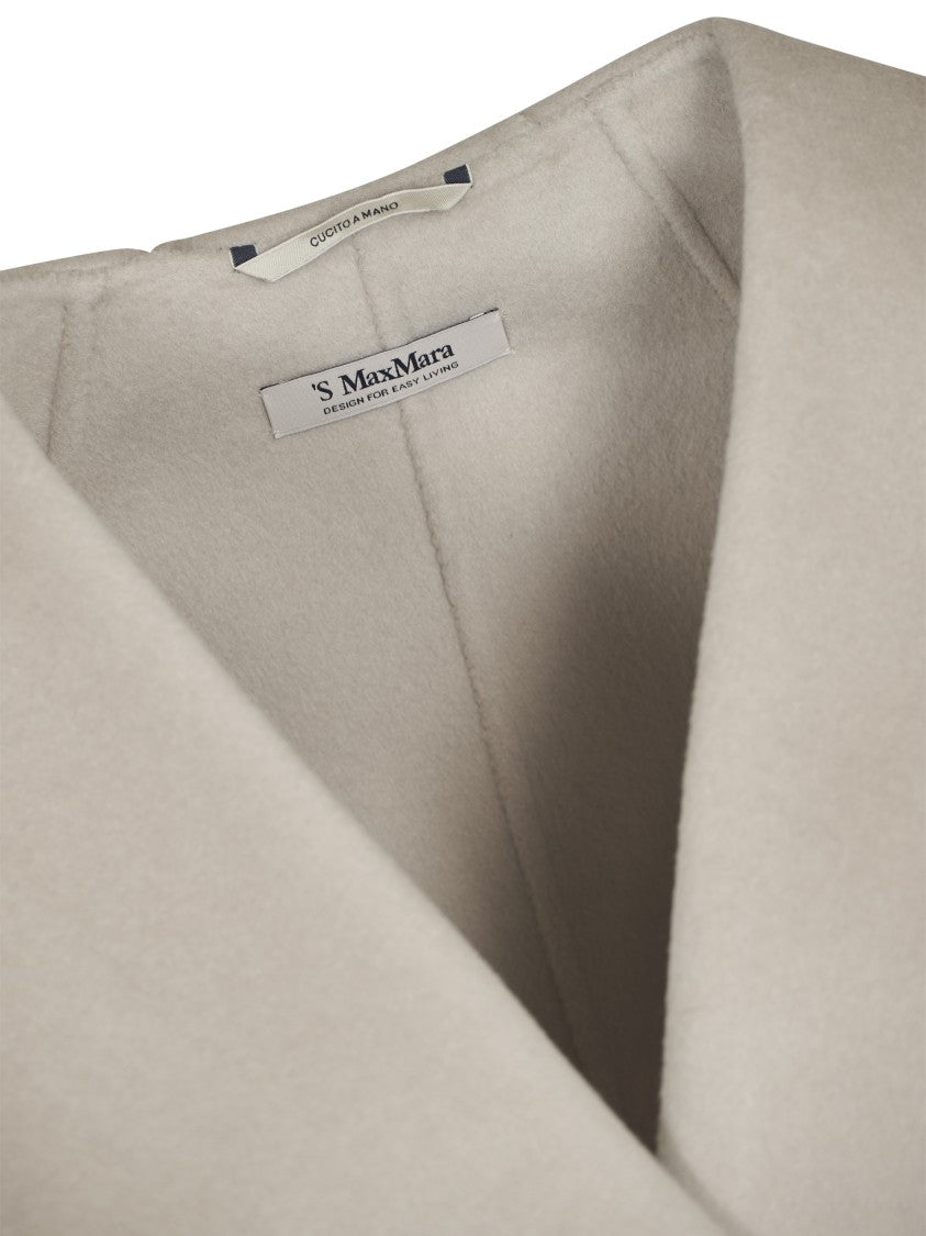 Max Mara Belted Wrap Coat With Wide Collar