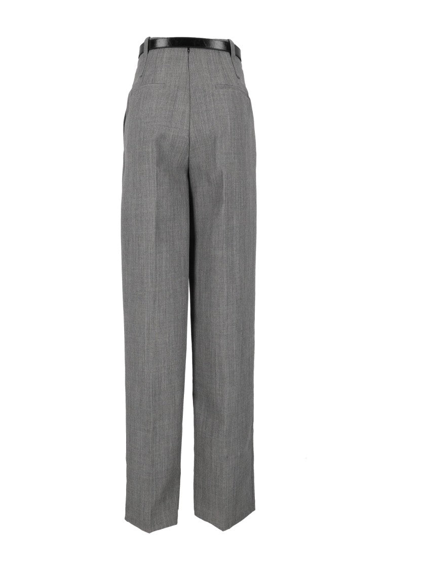 Elisabetta Franchi High-Waisted Pleated Tailored Formal Pants