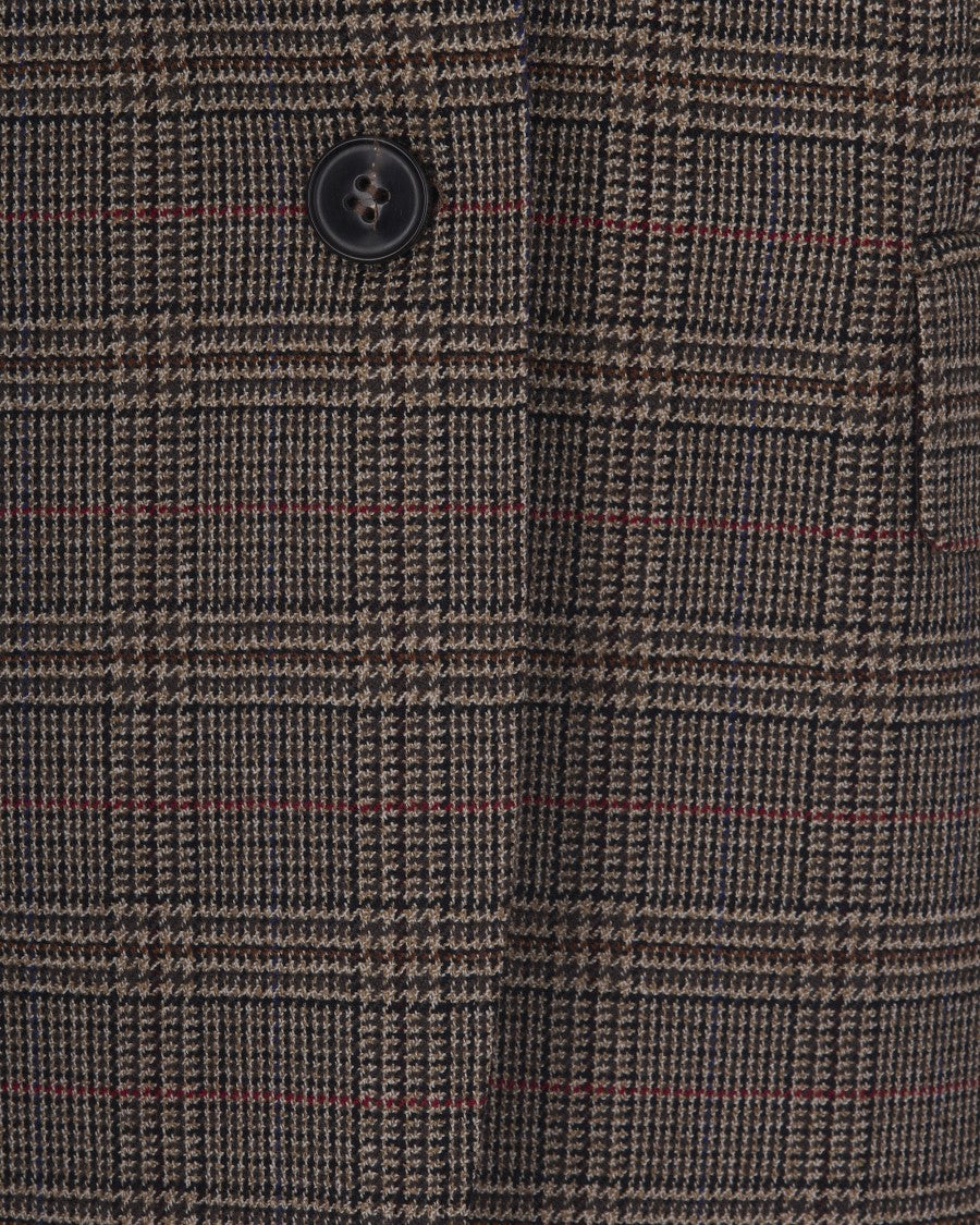 Max Mara Blazer In Heavy Batavia Wool With Pied-De-Poule Pattern