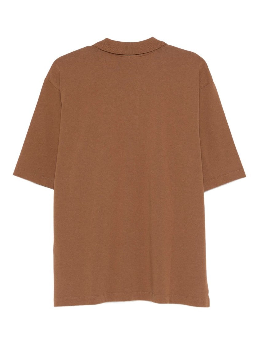 Dsquared2 Embroidered Logo Polo With Button Fastening And Classic Collar