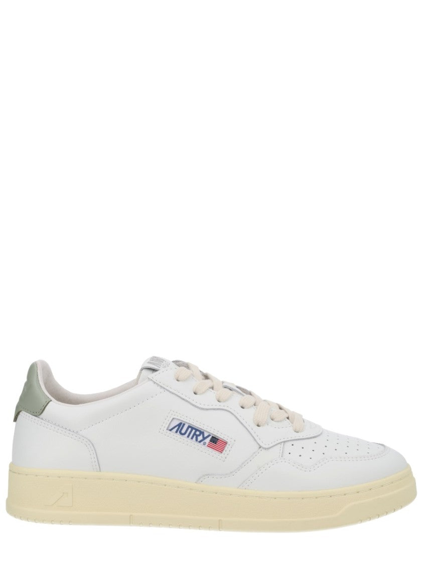 Autry Medalist Low Perforated Muted Green Sneakers