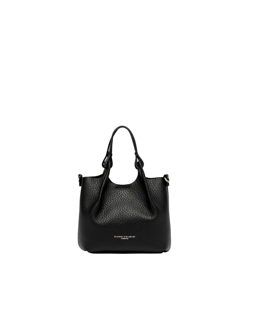 Gianni Chiarini Black Dua Leather Crossbody Bag