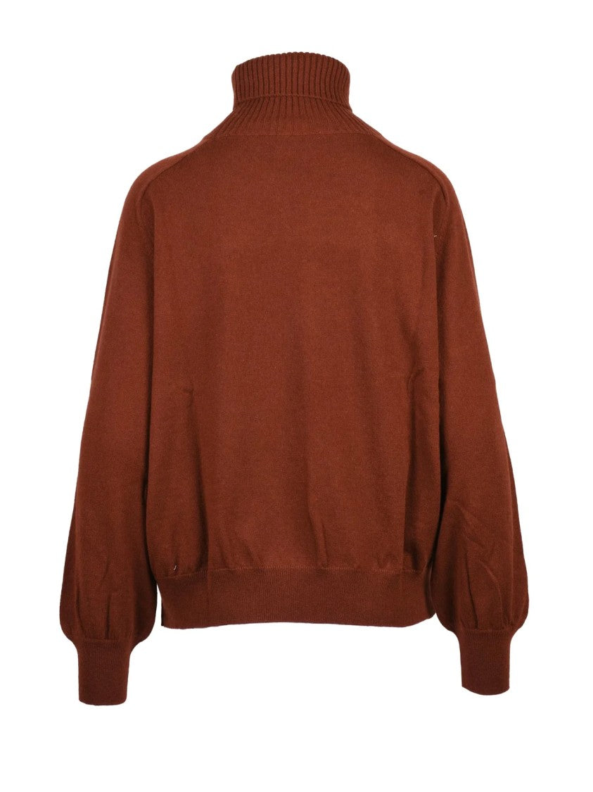 Ballantyne Cashmere Turtleneck Sweater With High Ribbed Collar