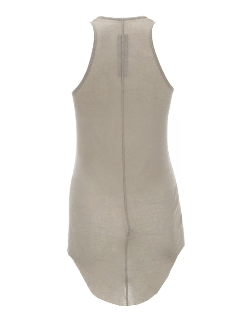 Rick Owens Sleeveless Elongated Rounded Hem Tank Top