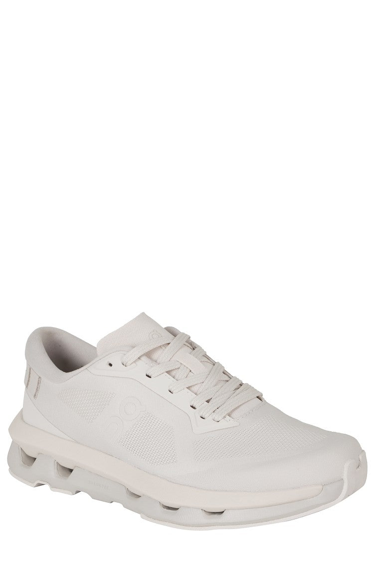 On Running Beige Cloudzone Breathable Mesh Rubber Sole Nylon Sneakers