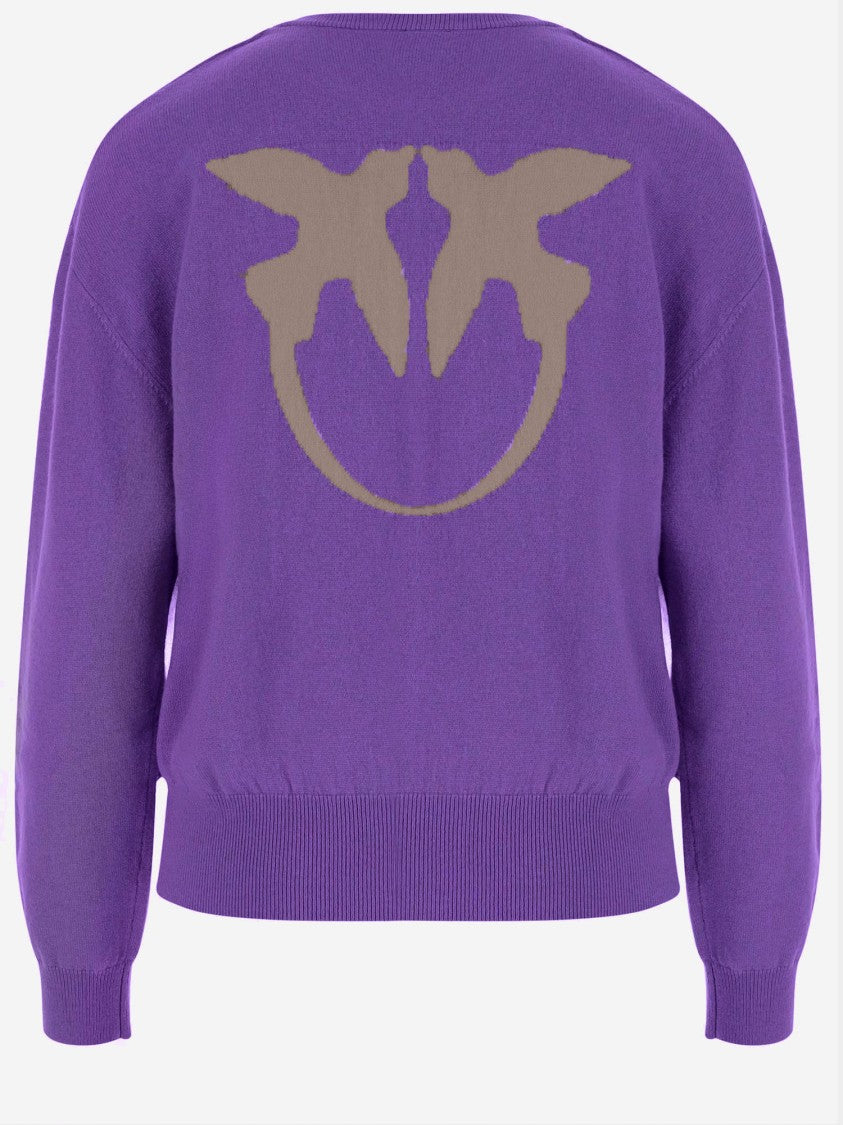 Pinko Wool And Cashmere Logo Sweater