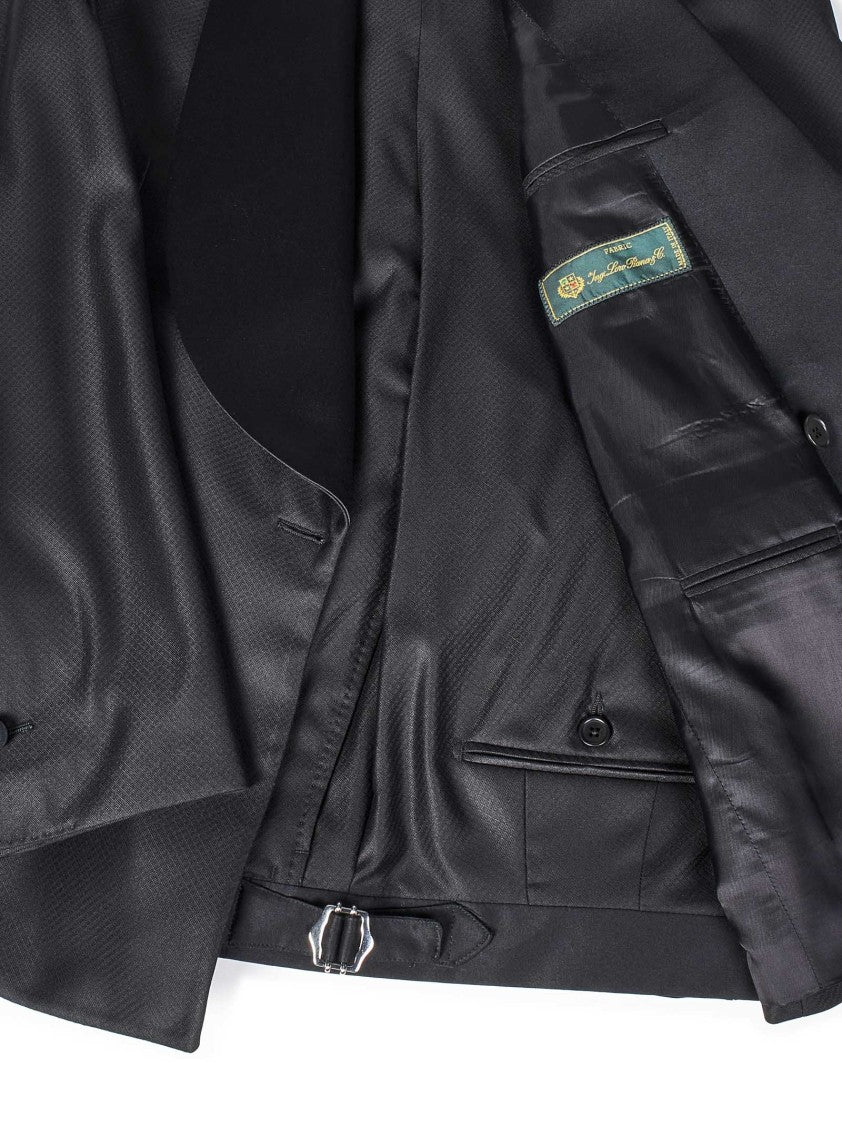 Franzese Collection Shawl Collar Black Tuxedo Suit