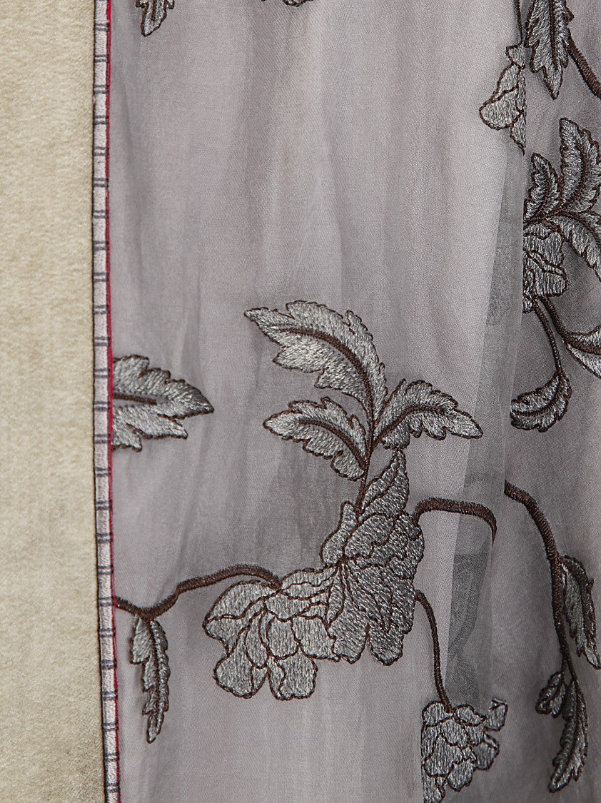 Hui Long Wrap Dress With Intricate Embroidery