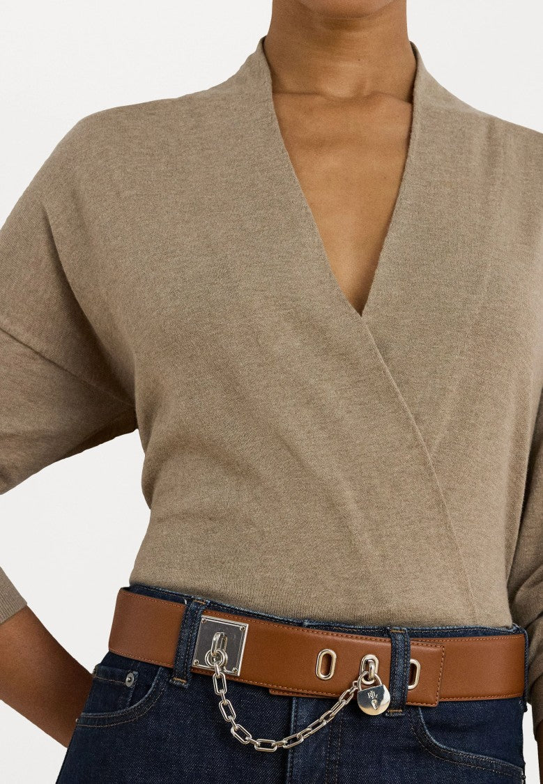 Lauren Ralph Lauren Wakira Long Sleeve Pullover In Adirondack Heather