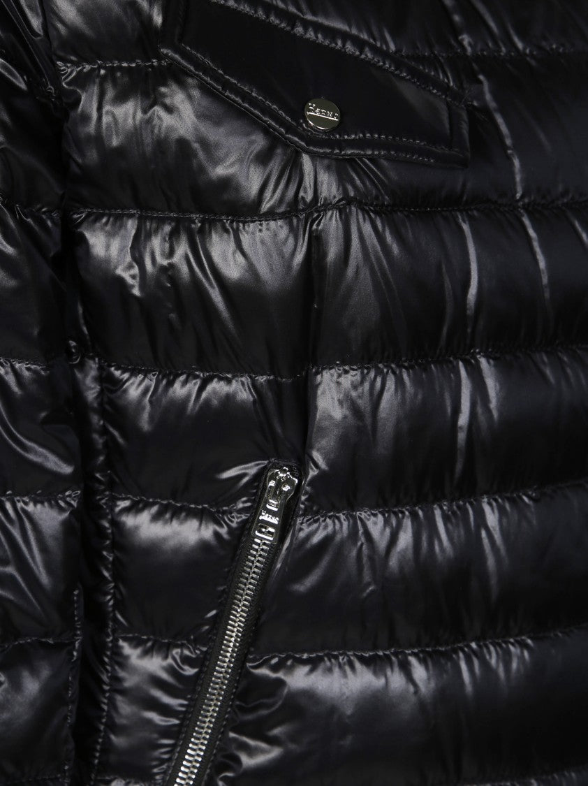Herno Fitted Black Puffer Jacket