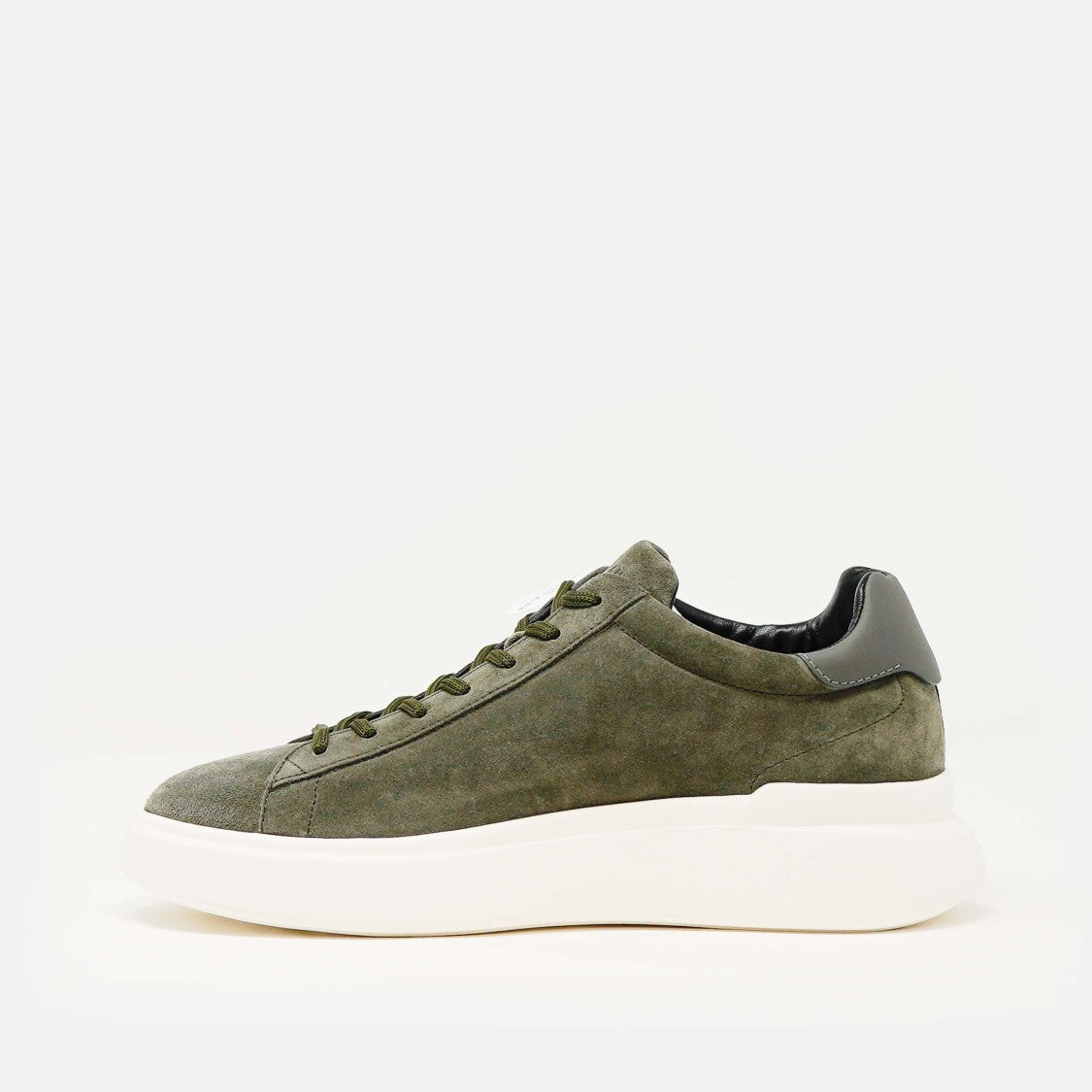 Hogan Sneakers H580 Rebel In Camoscio Foresta